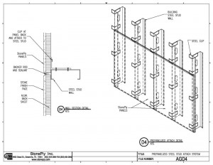 Prepanelized Steel Stud Attachment