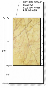 Urinal Screen Wall Mounting Elevation