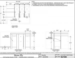 Shower Partition Dimension Details